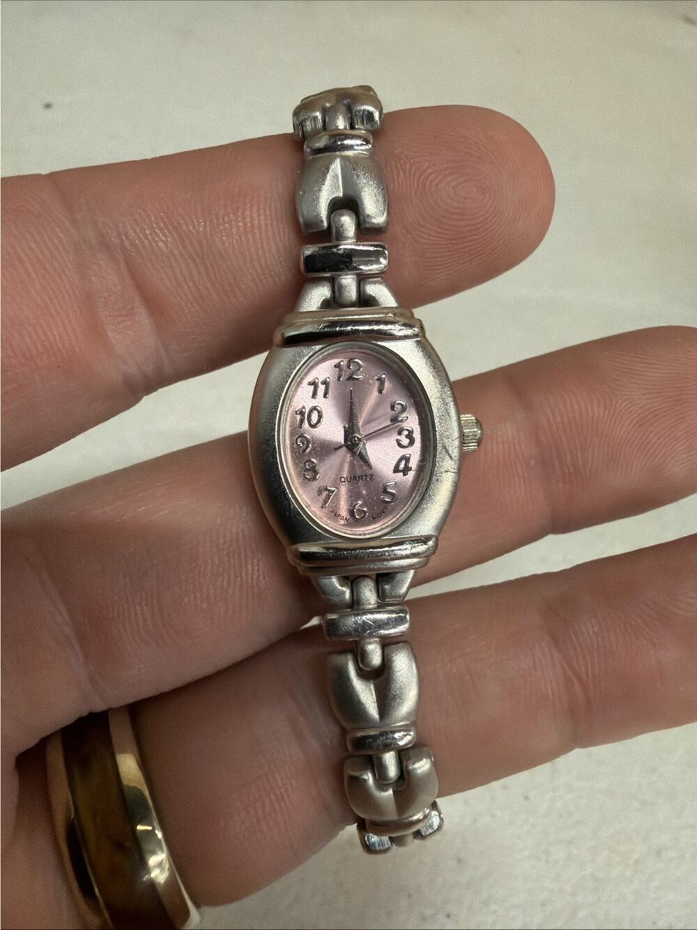 Advance Silvertone Women's Watch, Metal Link Band